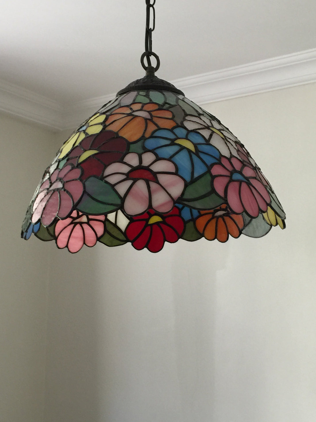 el yapımı vitray lamba
