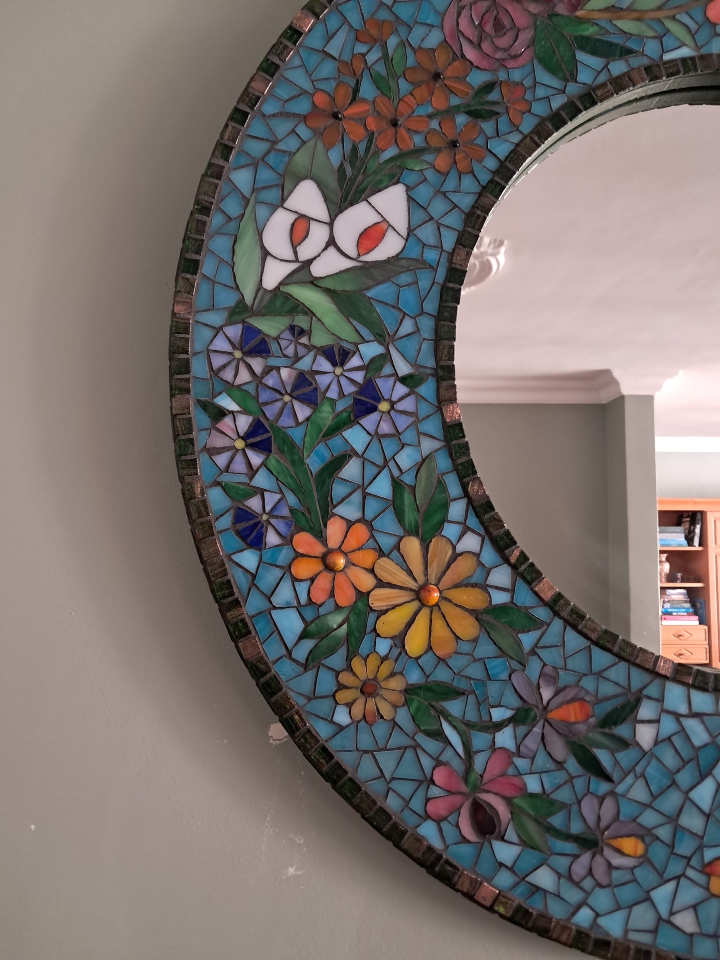 El Yapımı Mozaik Ayna – Dekoratif Duvar Aynası | Glasy Design