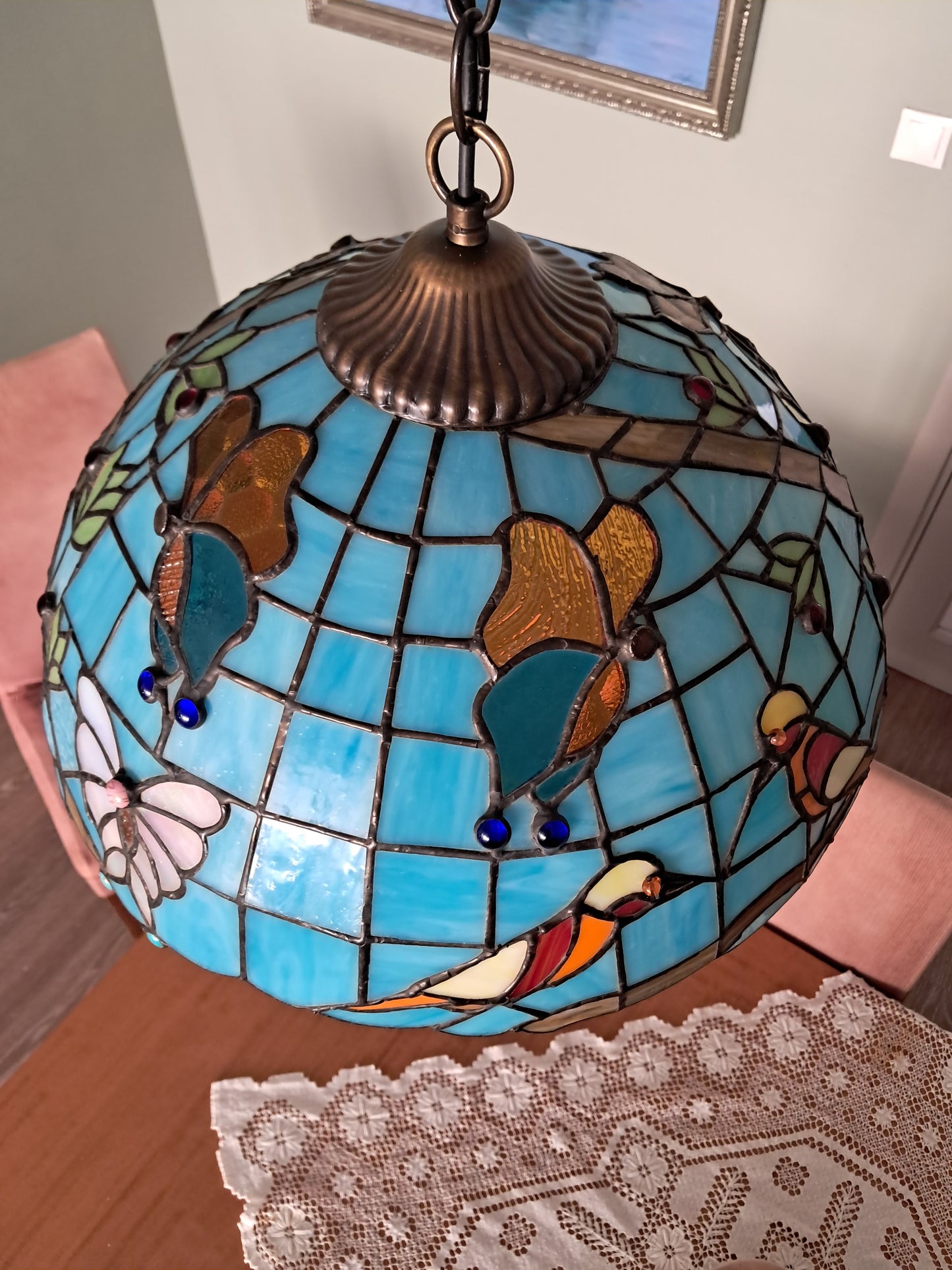 El Yapımı Vitray Lamba – Özgün Cam Sanatı | Glasy Design