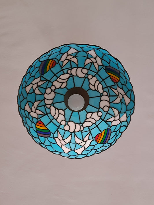 El Yapımı Vitray Lamba – Özgün Cam Sanatı | Glasy Design