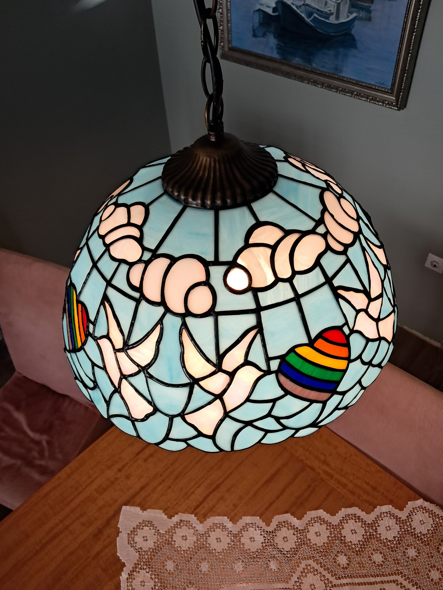 El Yapımı Vitray Lamba – Özgün Cam Sanatı | Glasy Design