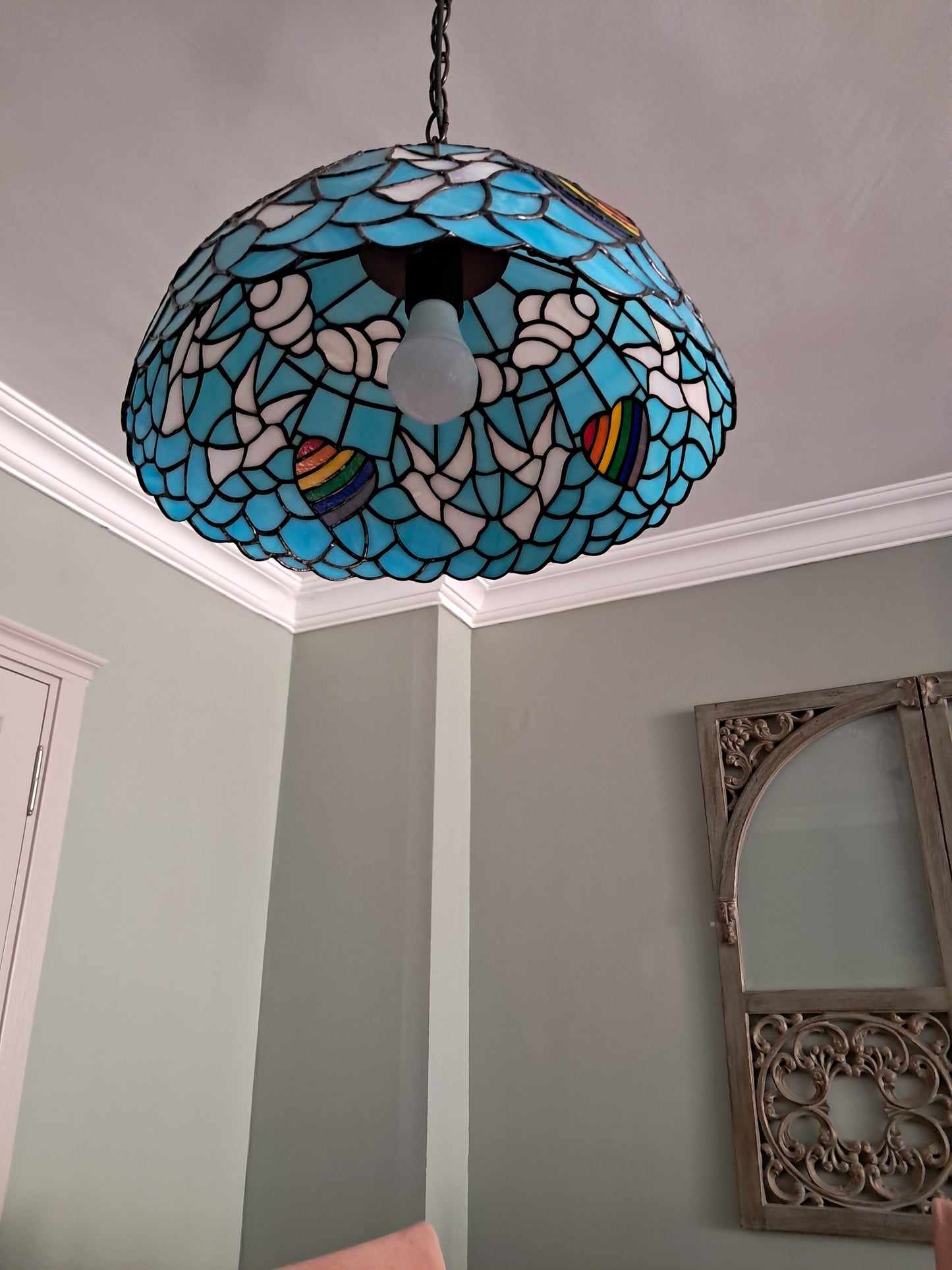 El Yapımı Vitray Lamba – Özgün Cam Sanatı | Glasy Design