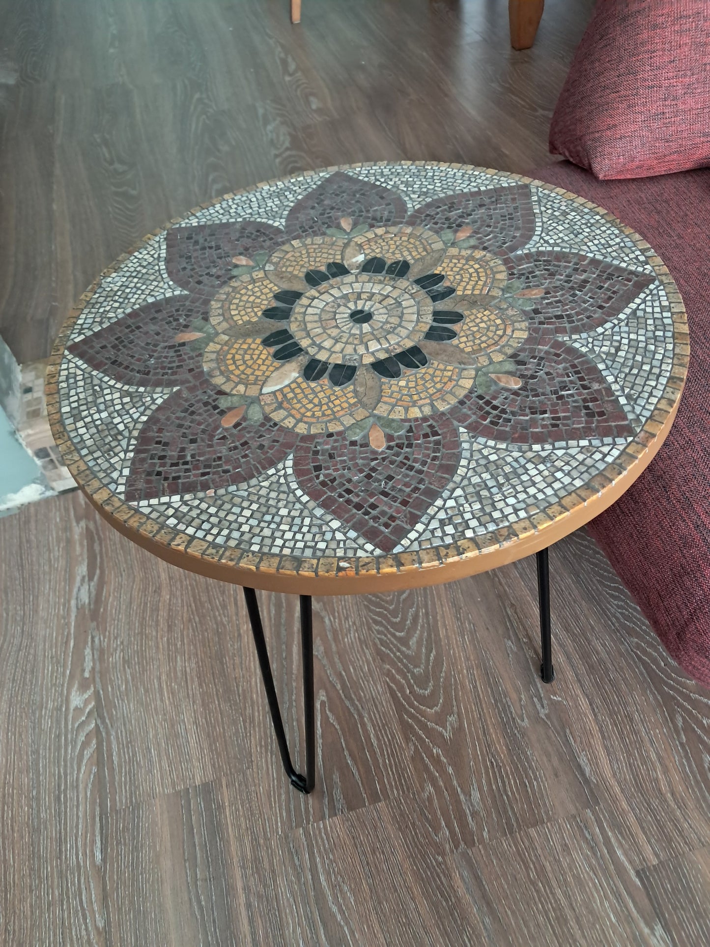 El Yapımı Mermer Mozaik Sehpa – Dekoratif Masa | Glasy Design