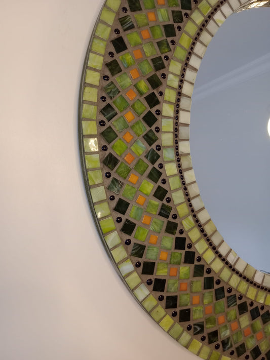 El Yapımı Mozaik Ayna – Dekoratif ve Özgün Tasarım | Glasy Design