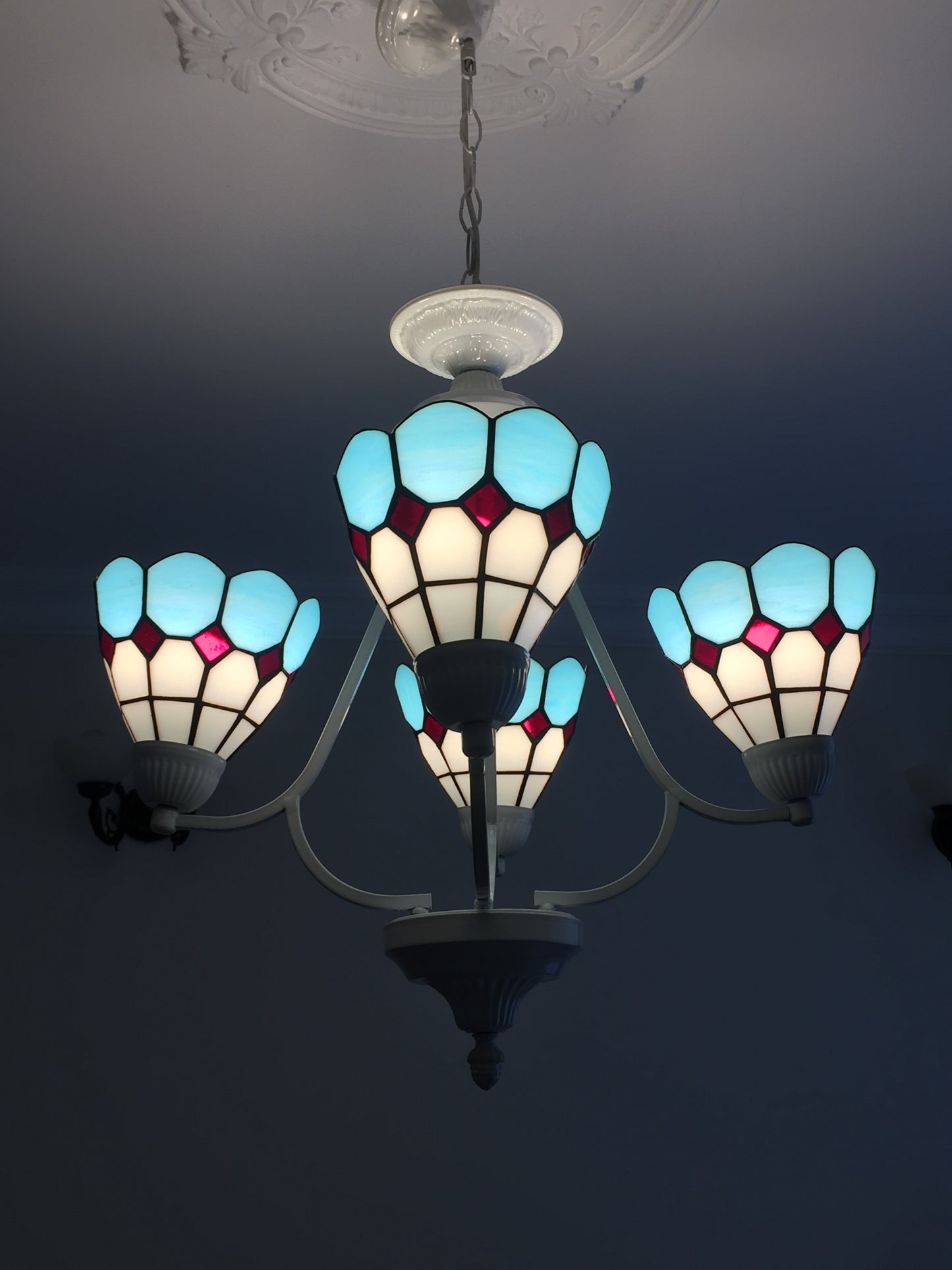 Akdeniz Stili -El Yapımı Vitray Lamba – Dekoratif Cam Aydınlatma | Glasy Design