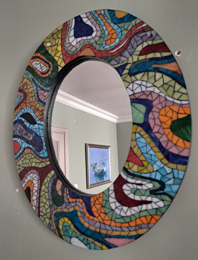 El Yapımı Mozaik Ayna – Dekoratif ve Özgün Tasarım | Glasy Design