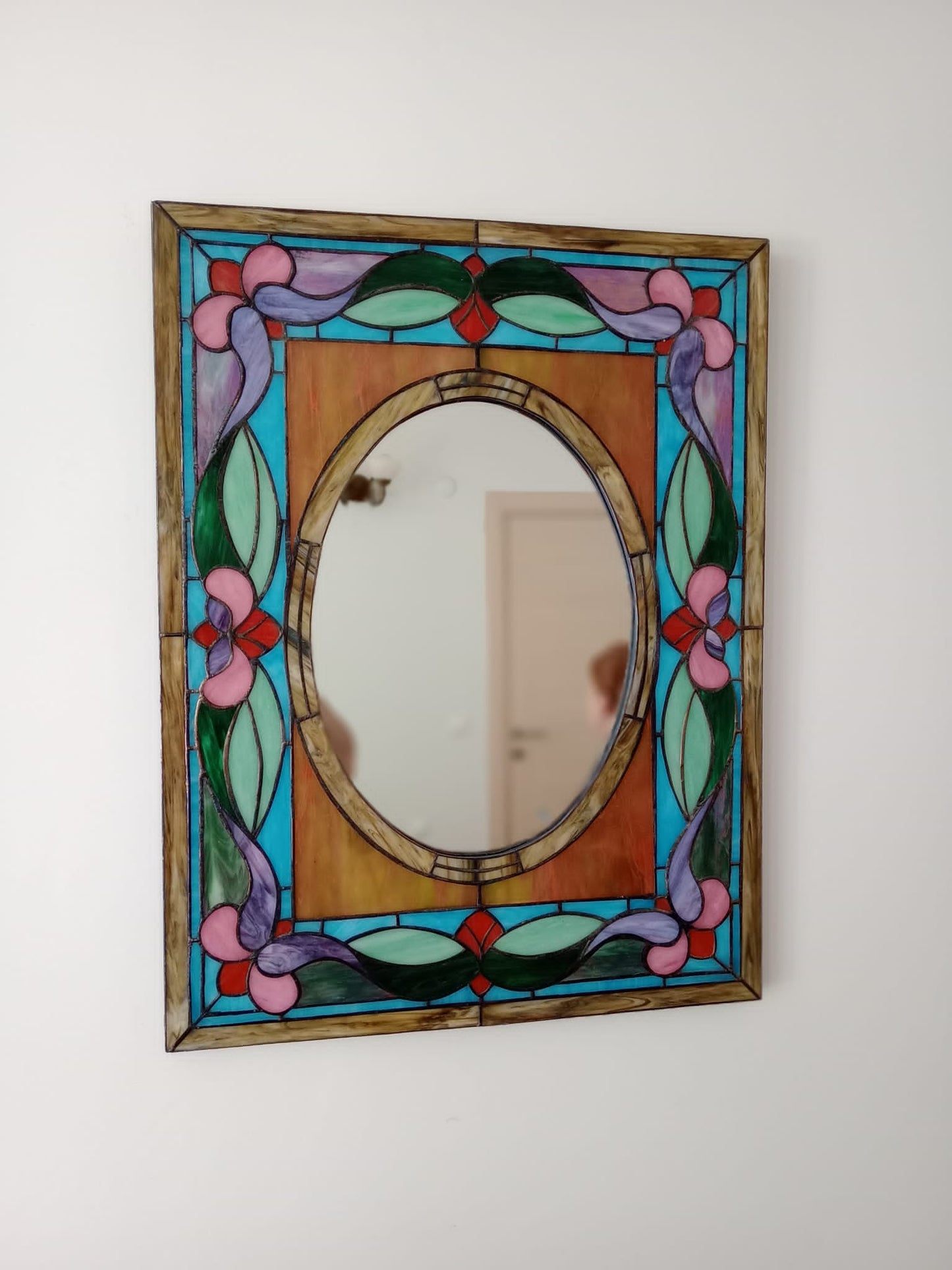 El Yapımı Vitray Ayna – Sanatsal Cam Dekorasyon | Glasy Design